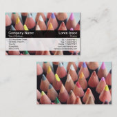 カラーバンド – 黒 – 色鉛筆 名刺 (正面/裏面)