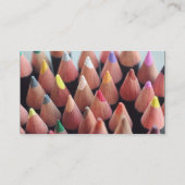 カラーバンド – 黒 – 色鉛筆 名刺 (裏面)