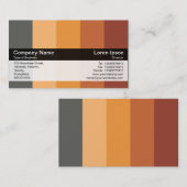 カラーバンド – 黒 – 色 名刺 (正面/裏面)