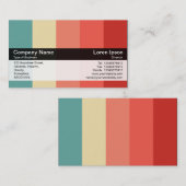 カラーバンド – 黒 – 色 名刺 (正面/裏面)