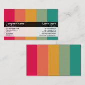 カラーバンド – 黒 – 色 名刺 (正面/裏面)