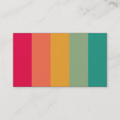 カラーバンド – 黒 – 色 名刺 (裏面)