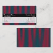 カラーバンド – 黒 – 赤いドレープ 名刺 (正面/裏面)