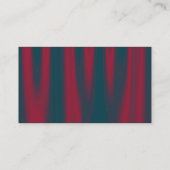 カラーバンド – 黒 – 赤いドレープ 名刺 (裏面)