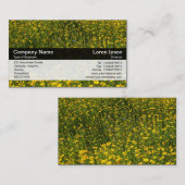 カラーバンド – 黒 – 黄色のデイジー 名刺 (正面/裏面)