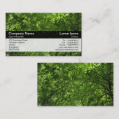 カラーバンド – 黒 – Woodland Canopy 名刺 (正面/裏面)