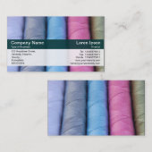 カラーバンド – Dkグリーン – コットンリール 名刺 (正面/裏面)