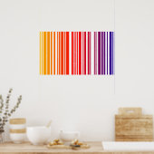 カラーバーコードポスター ポスター (キッチン)