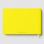 カラーバースデーパーティーのイエローメモリを選択 ゲストブック (裏面)