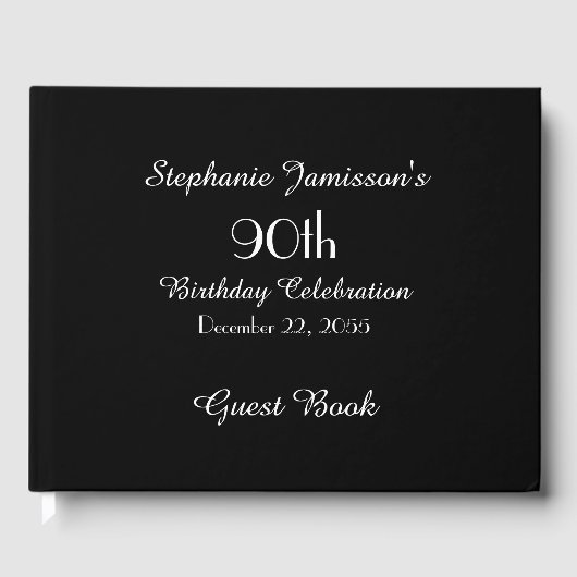 カラーバースデーパーティーのメモリ/ゲストブックを選択 ゲストブック (正面)