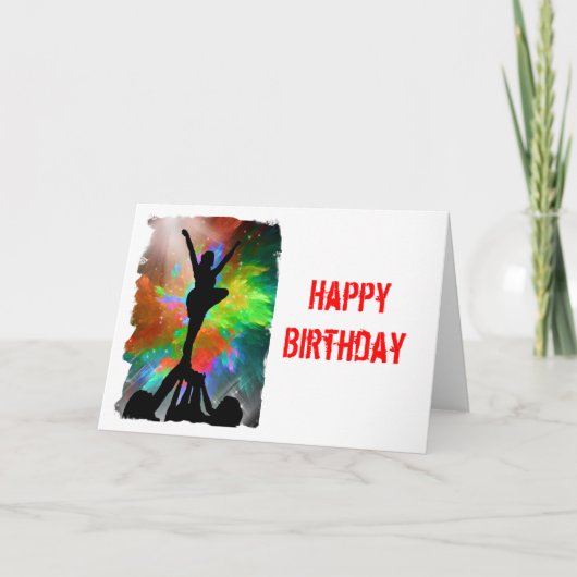 カラーバーストのチアリーダー カード (正面)