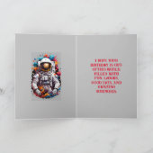 カラーバーストアストロ誕生日カード サンキューカード (内部)