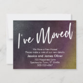 カラーバーストグ数々のラフィッグランジクカードを移動 招待状 (正面)