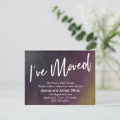 カラーバーストグ数々のラフィッグランジクカードを移動 招待状 (スタンド正面)