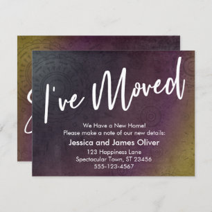 カラーバーストグ数々のラフィッグランジクカードを移動 招待状