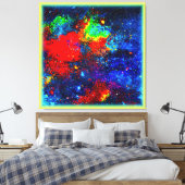 カラーバーストコスモス。買今 キャンバスプリント (インサイチュ (寝室))