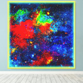 カラーバーストコスモス。買今 キャンバスプリント (インサイチュ (ウッドフロア))