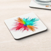 カラーバーストセンターピースアート コースター (左側)