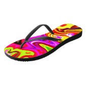 カラーバーストパターン ビーチサンダル (アングル)