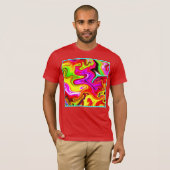 カラーバーストパターン Tシャツ (正面フル)