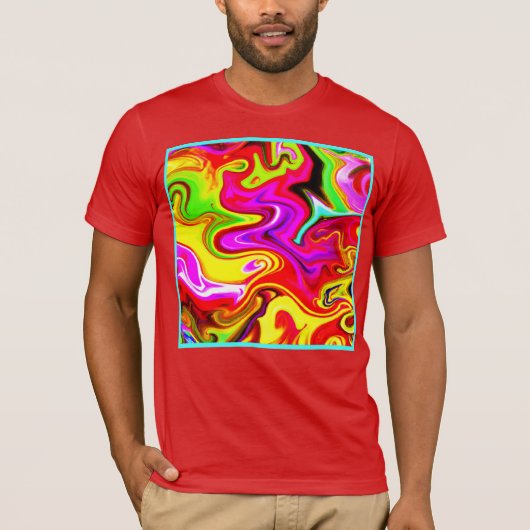 カラーバーストパターン Tシャツ (正面)