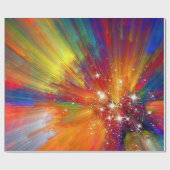 カラーバーストラッピング紙 ラッピングペーパー (フラット)