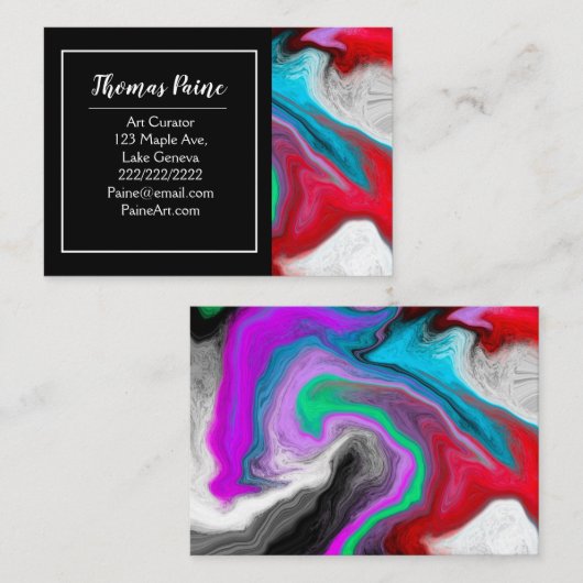カラーバースト旋回 名刺 (正面/裏面)