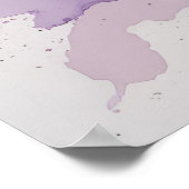 カラーバースト水カラー – 抽象芸術エネルギーinバイブラン ポスター (角)