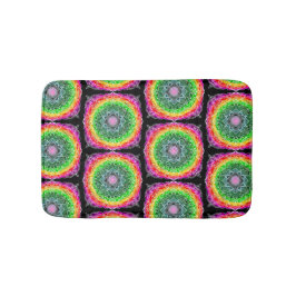 カラーバースト虹プリズムマンダラ バスマット