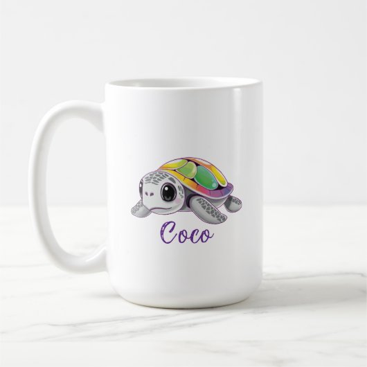 カラーバースト シータートル コーヒーマグカップ (左)