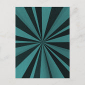 カラーバースト - ティール ポストカード (正面)