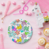 カラーバースト ペーパープレート (パーティー)