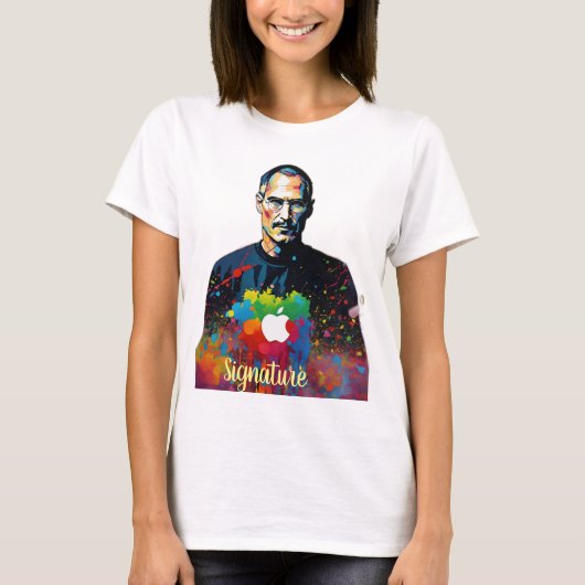 カラーバーストAppleロゴティー Tシャツ (正面)