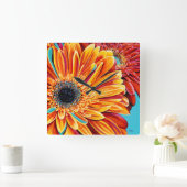 カラーバーストII スクエア壁時計 (ホーム)