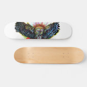 カラーバーンフクロウ スケートボード (横)