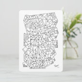 カラーパズルギフトカードホリデーロケットスケッチおもしろい シーズンカード (スタンド正面)