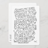 カラーパズルギフトカードホリデーロケットスケッチおもしろい シーズンカード (正面/裏面)