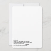 カラーパズルギフトカードホリデーロケットスケッチおもしろい シーズンカード (裏面)