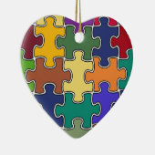 カラーパズル セラミックオーナメント (右)