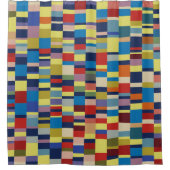 カラーパッチワーク061120 シャワーカーテン (正面)