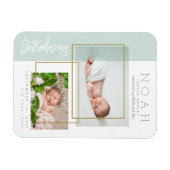 カラーパネルの誕生発表 マグネット (横)