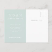 カラーパネルの誕生発表 案内ポストカード (裏面)