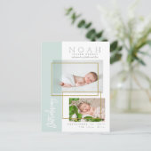 カラーパネルの誕生発表 案内ポストカード (スタンド正面)