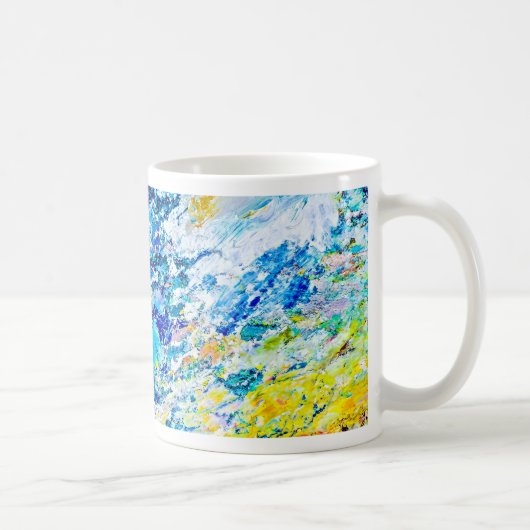 カラーパレットのアート コーヒーマグカップ (右)