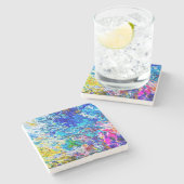 カラーパレットのアート ストーンコースター (横)