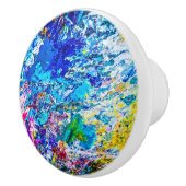 カラーパレットのアート セラミックノブ (右)