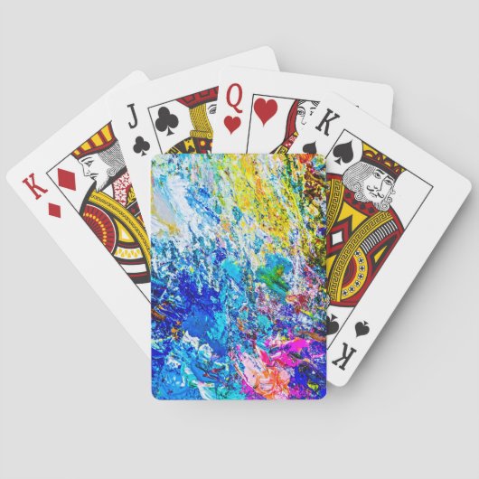 カラーパレットのアート トランプ (裏面)