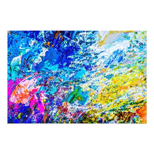 カラーパレットのアート フォトプリント            (正面)
