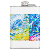 カラーパレットのアート フラスク (裏面)