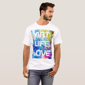カラーパレットのアート Tシャツ (正面フル)